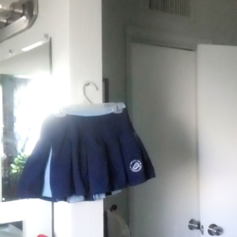 "limited too cheerleader " cheerskirt(skort), sz.xxs(6-7).light/dark blue.